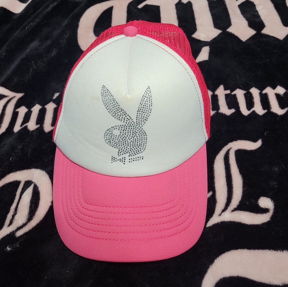 Playboy Rhinestone Trucker Hat
